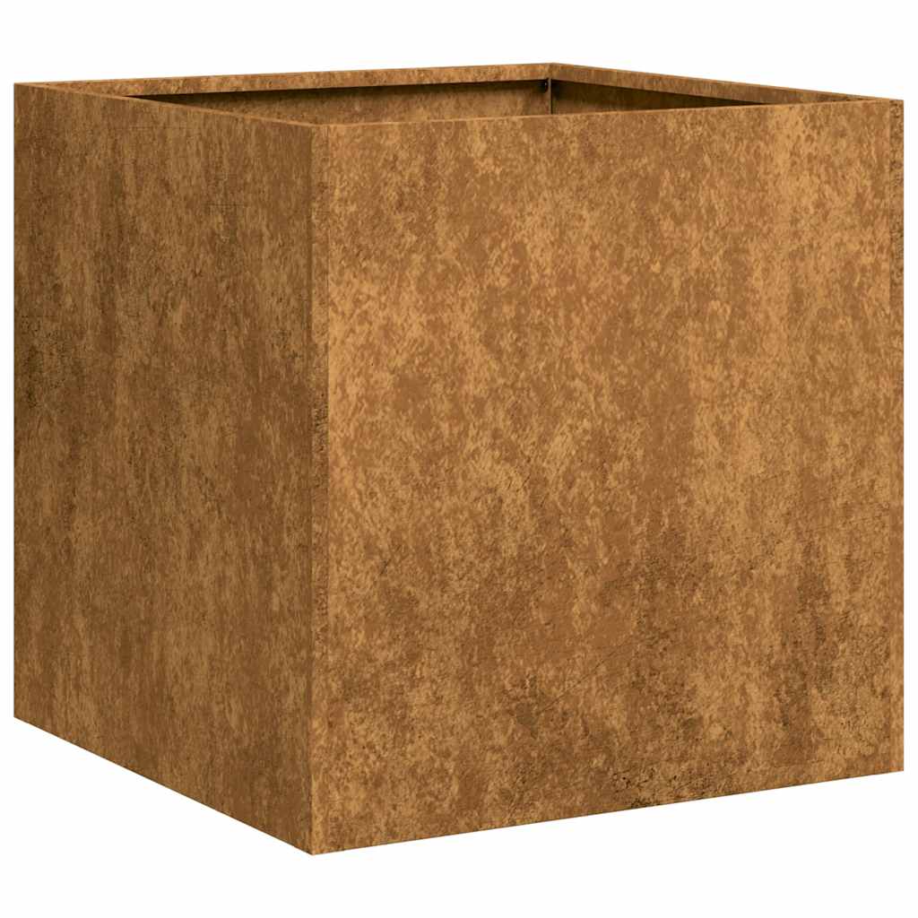 Jardinieră Rusty 40x40x40 cm Oțel pentru intemperii GartenMobel Dekor