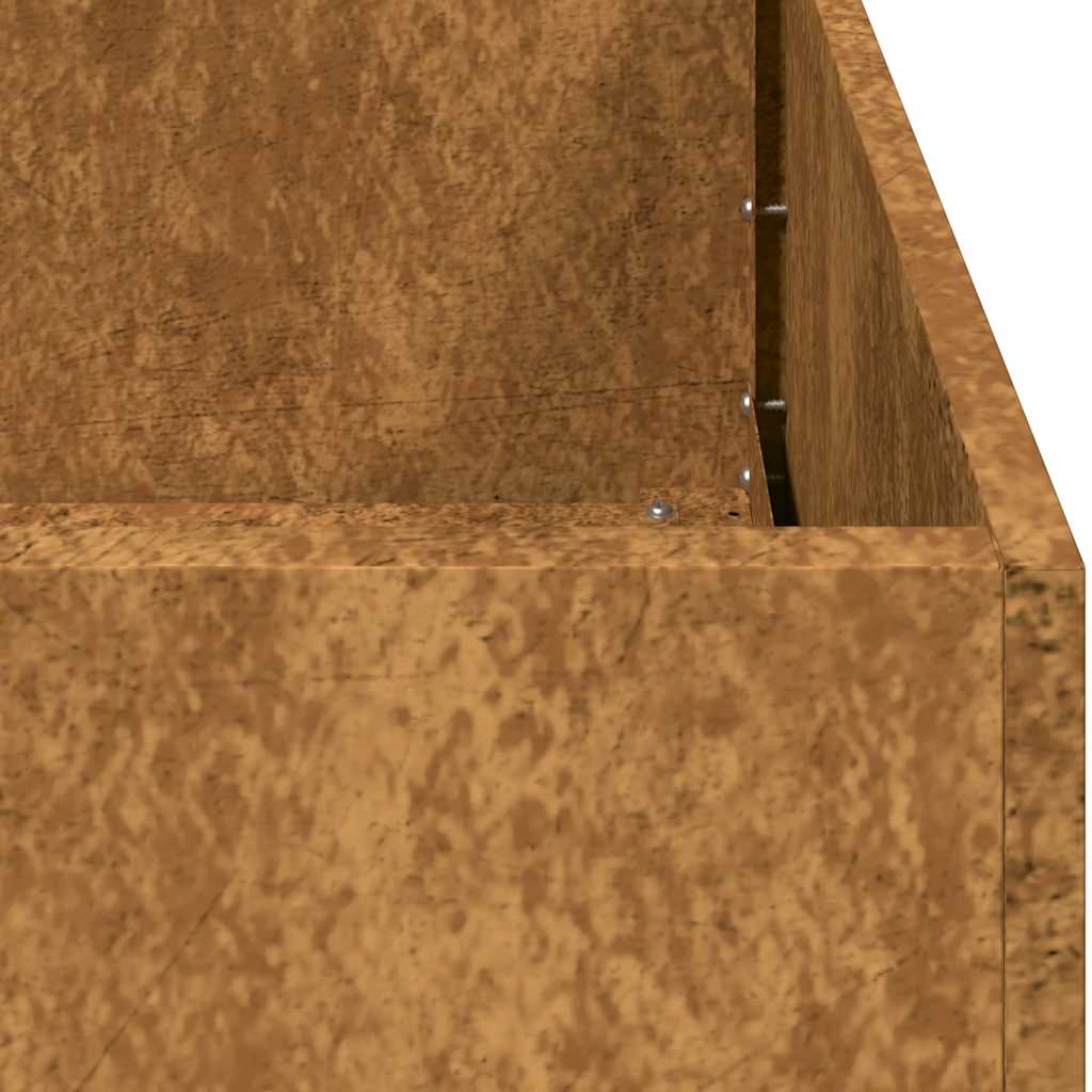 Jardinieră Rusty 40x40x40 cm Oțel pentru intemperii GartenMobel Dekor