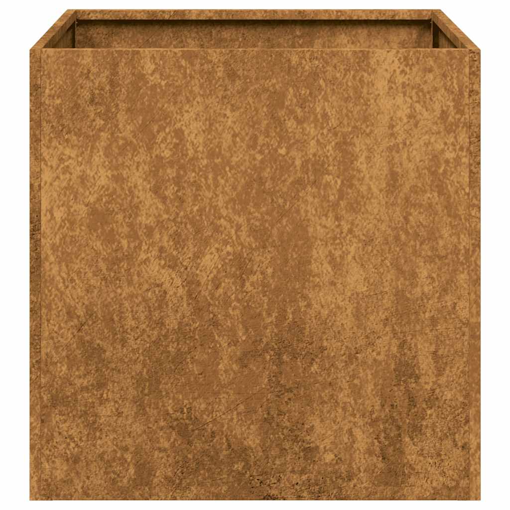 Jardinieră Rusty 40x40x40 cm Oțel pentru intemperii GartenMobel Dekor