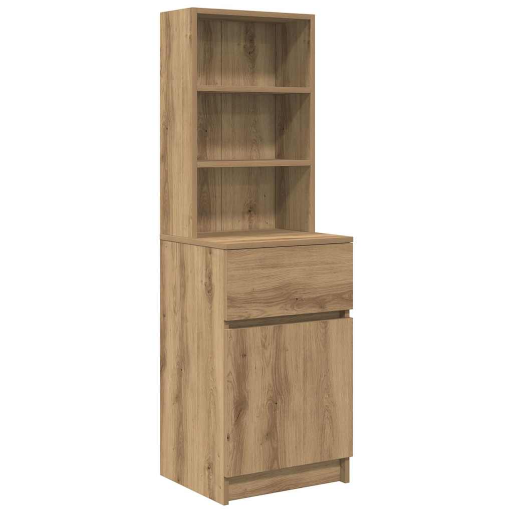 Noptiera Artisan Stejar 39x35x125 cm Lemn prelucrat GartenMobel Dekor
