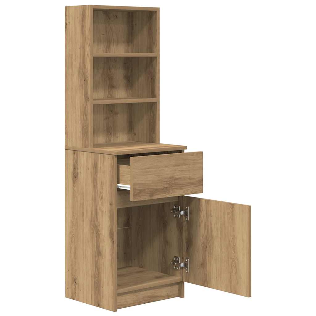 Noptiera Artisan Stejar 39x35x125 cm Lemn prelucrat GartenMobel Dekor