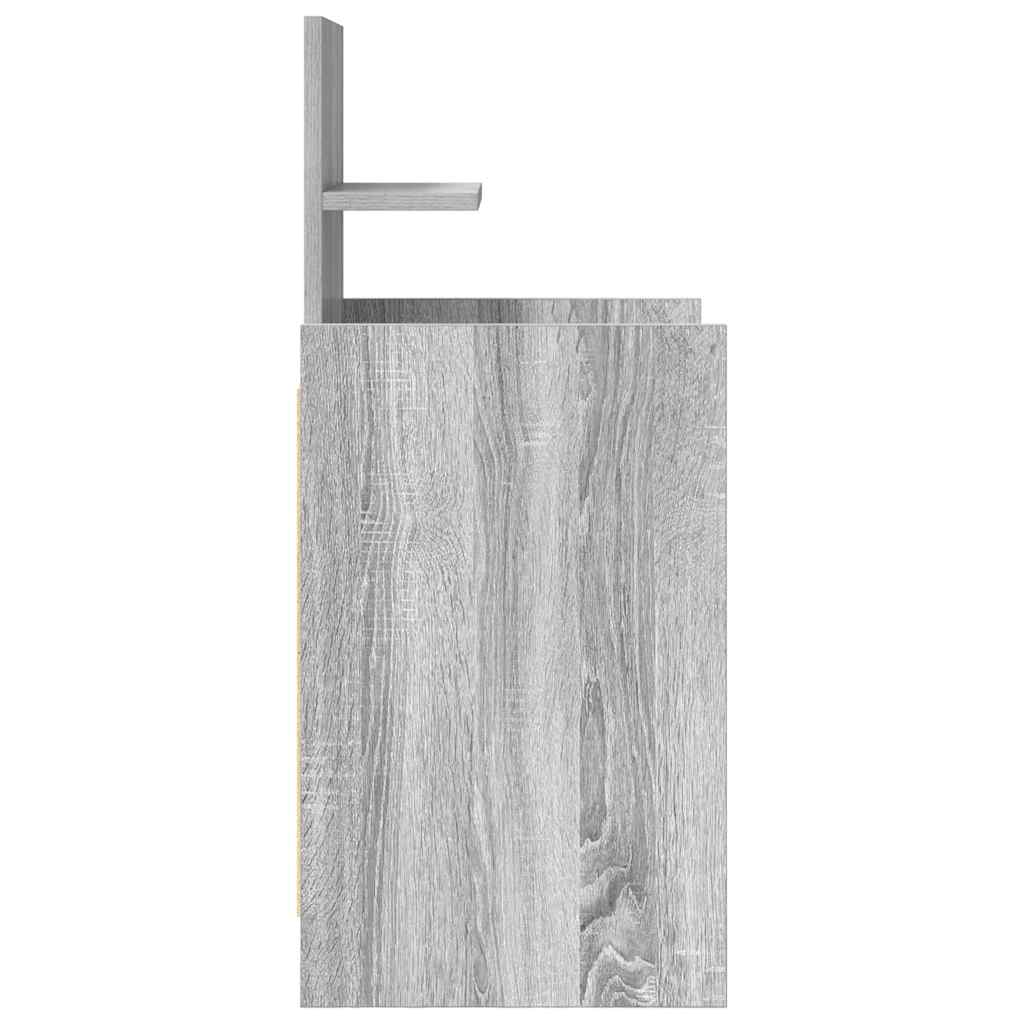 Noptiera cu 2 sertare Gri Sonoma 38x34x80 cm GartenMobel Dekor