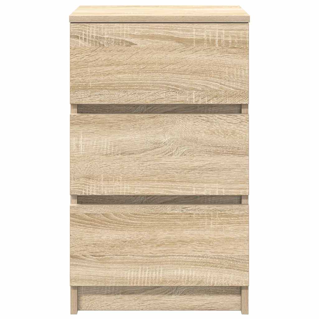 Noptiera cu 3 sertare Stejar Sonoma 39x35x65 cm GartenMobel Dekor