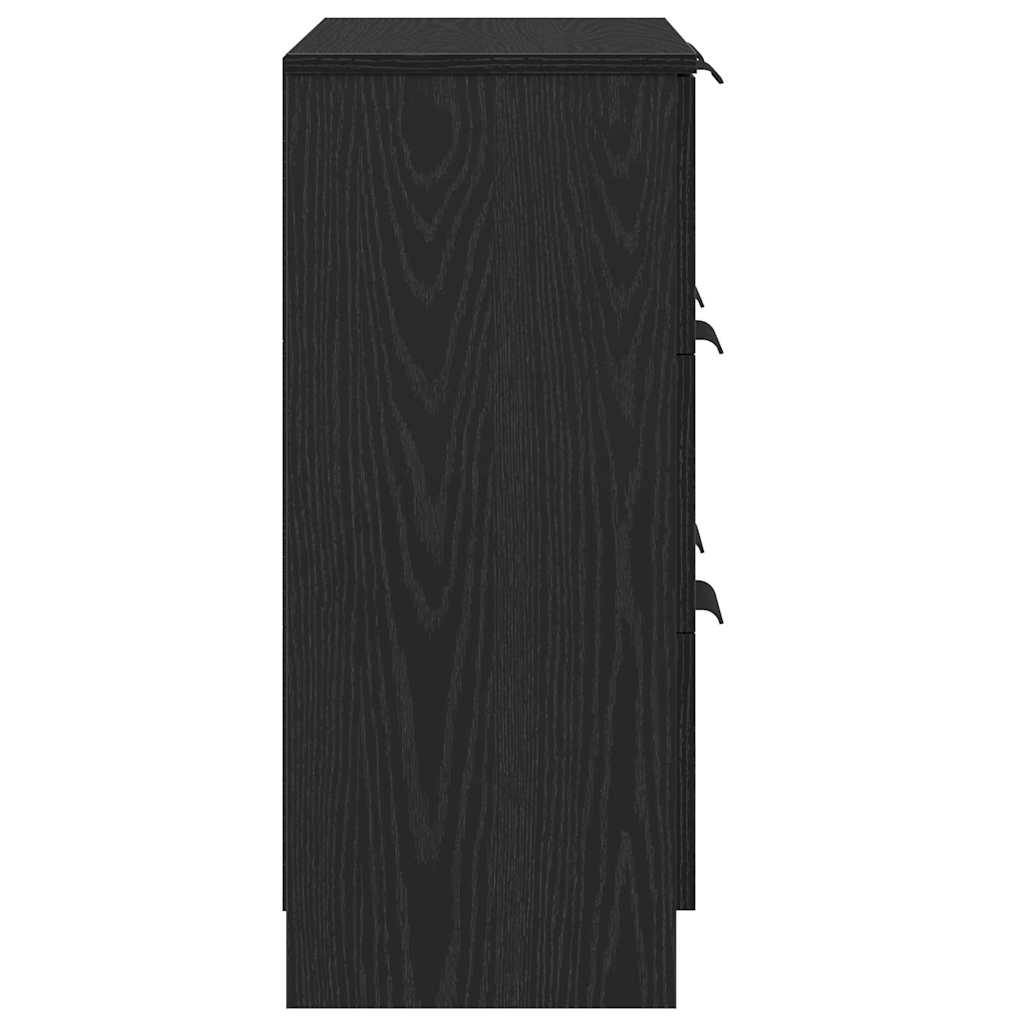 Bufet cu sertar Negru 60 x 30 x 70 cm Lemn compozit GartenMobel Dekor