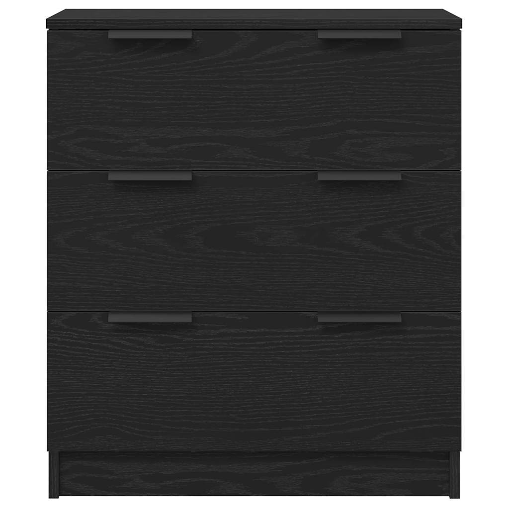 Bufet cu sertar Negru 60 x 30 x 70 cm Lemn compozit GartenMobel Dekor