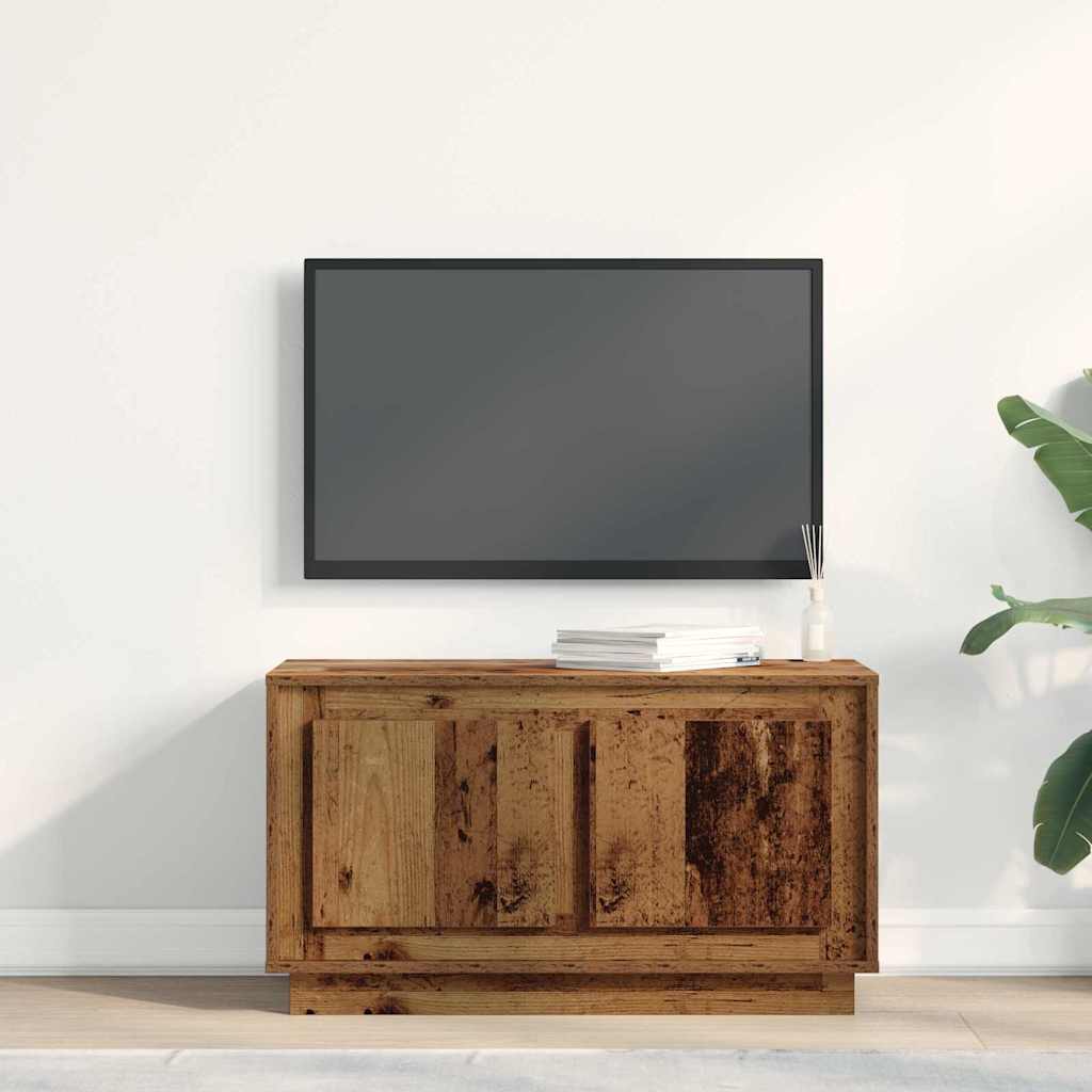 Cabinet TV Lemn vechi 80 x 35 x 45 cm Lemn compozit GartenMobel Dekor