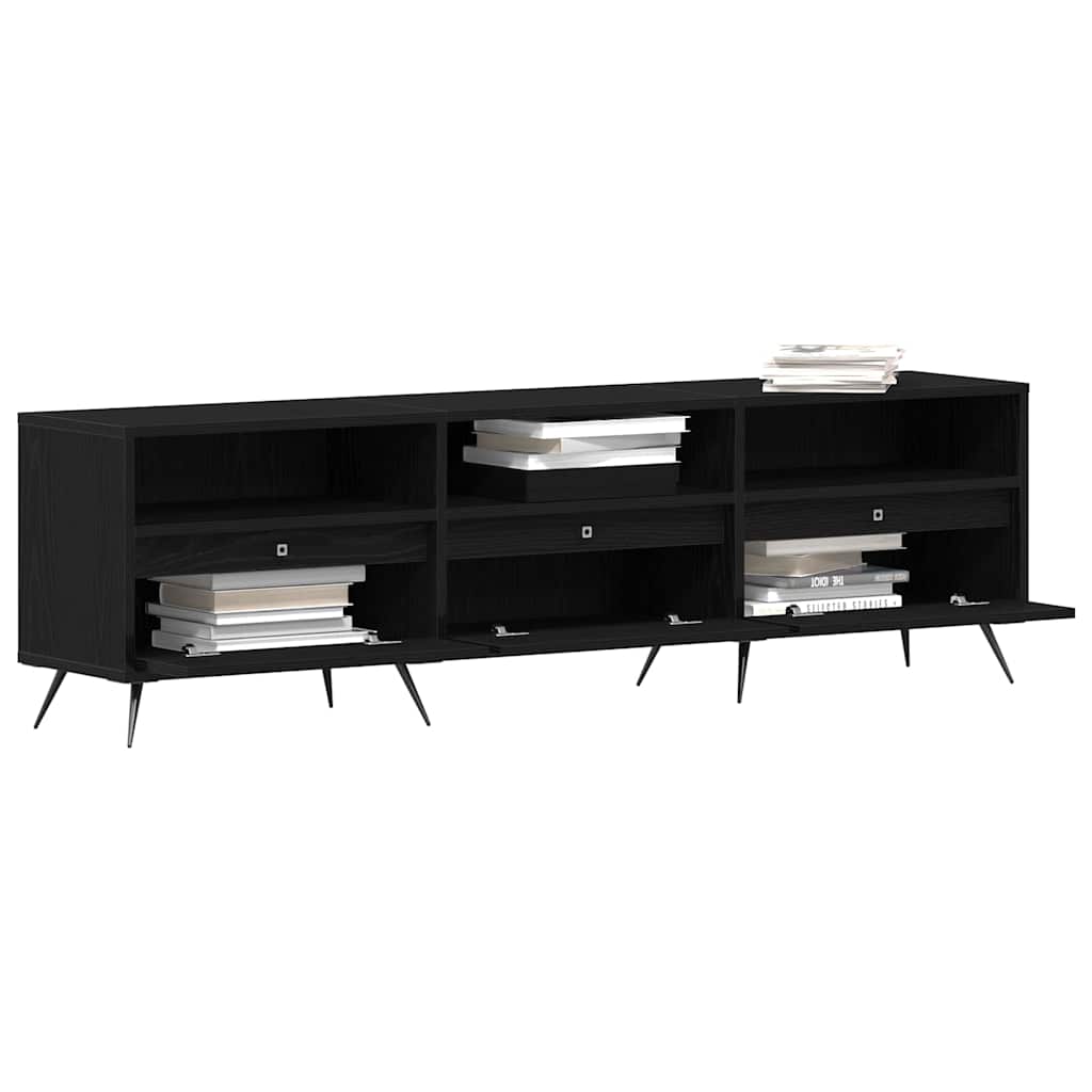 Cabinet TV Stejar negru 150 x 30 x 44.5 cm Lemn compozit GartenMobel Dekor