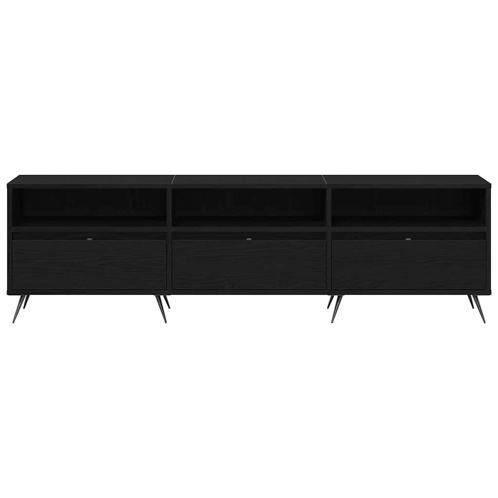 Cabinet TV Stejar negru 150 x 30 x 44.5 cm Lemn compozit GartenMobel Dekor