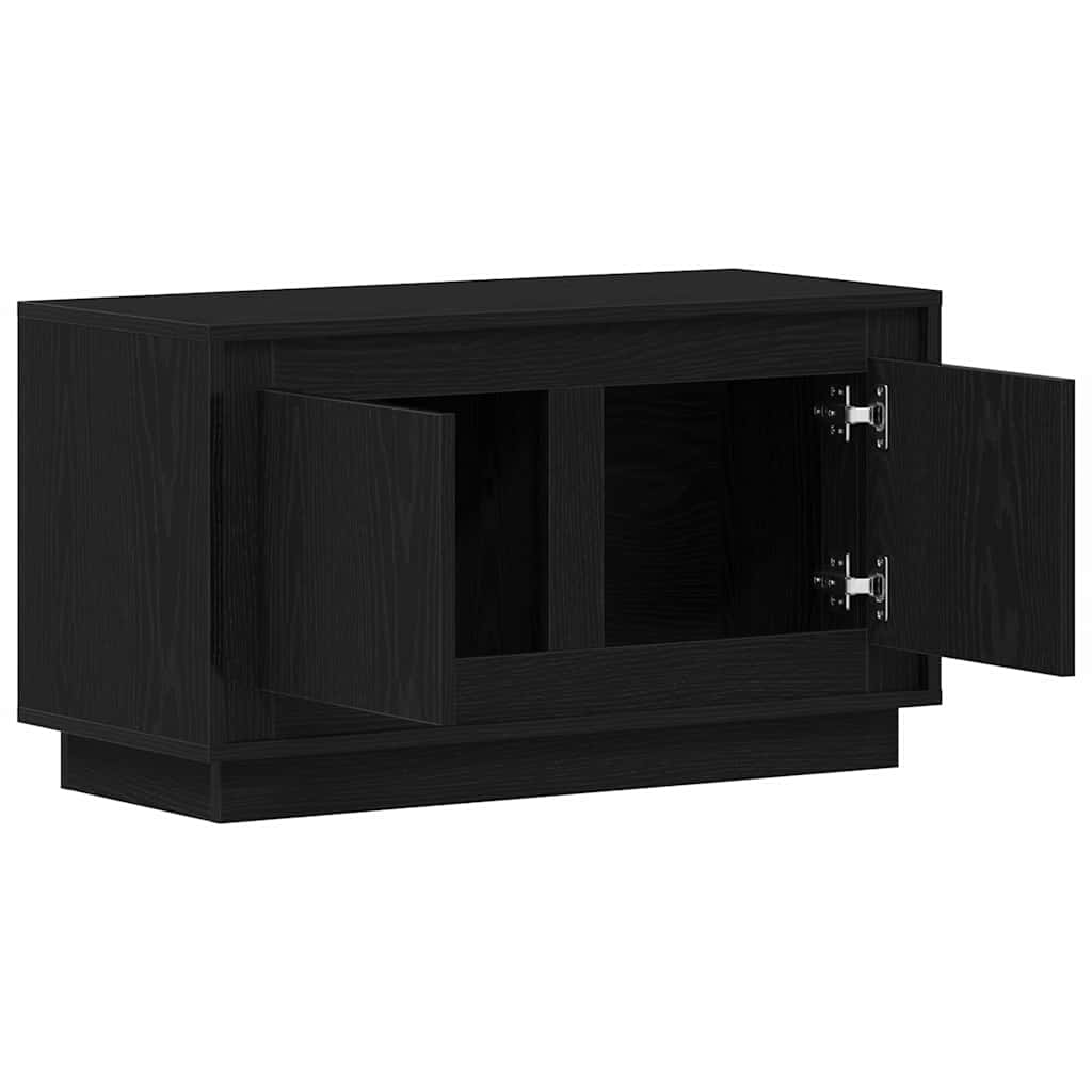 Cabinet TV Stejar negru 80 x 35 x 45 cm Lemn compozit GartenMobel Dekor