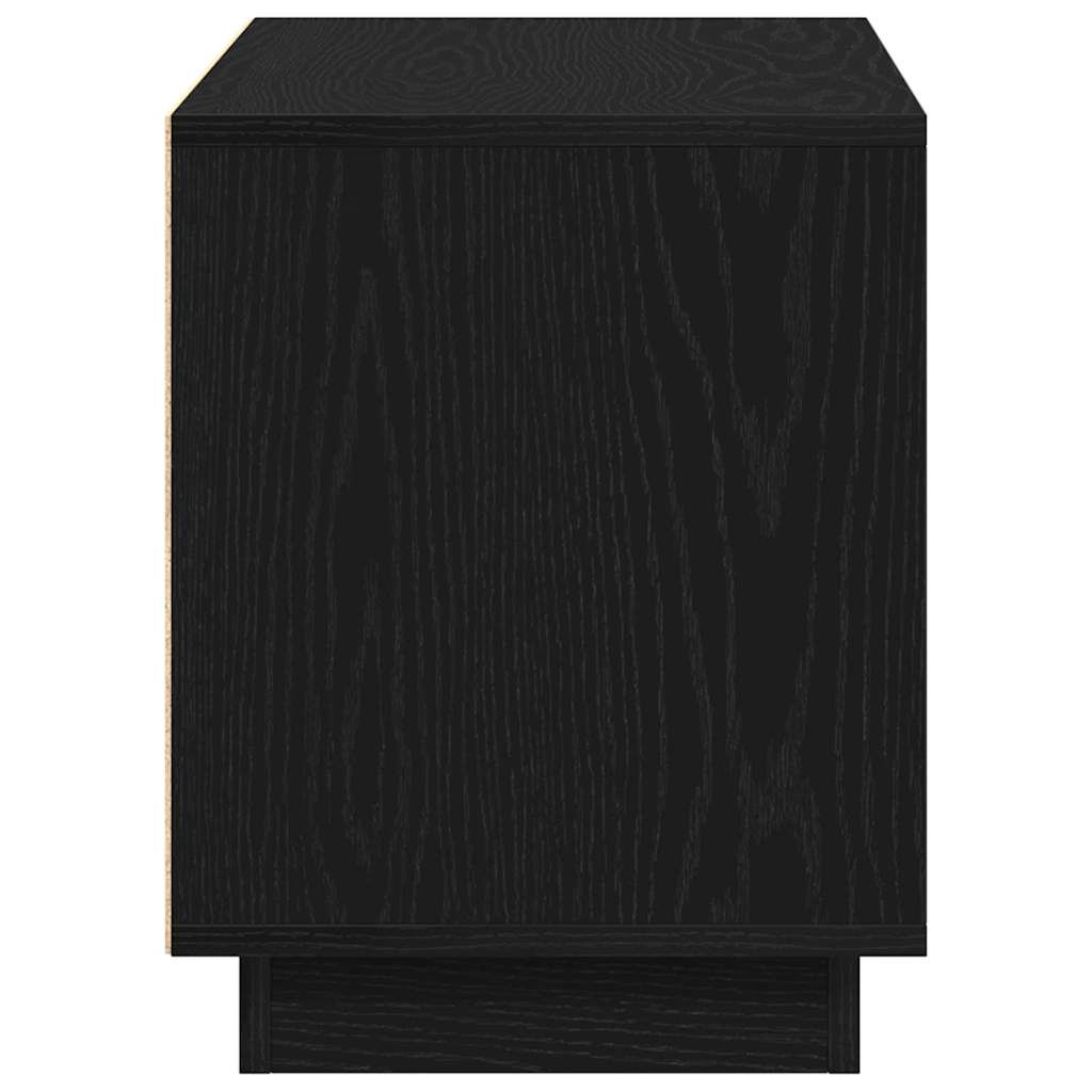 Cabinet TV Stejar negru 80 x 35 x 45 cm Lemn compozit GartenMobel Dekor