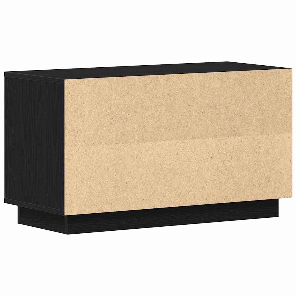Cabinet TV Stejar negru 80 x 35 x 45 cm Lemn compozit GartenMobel Dekor