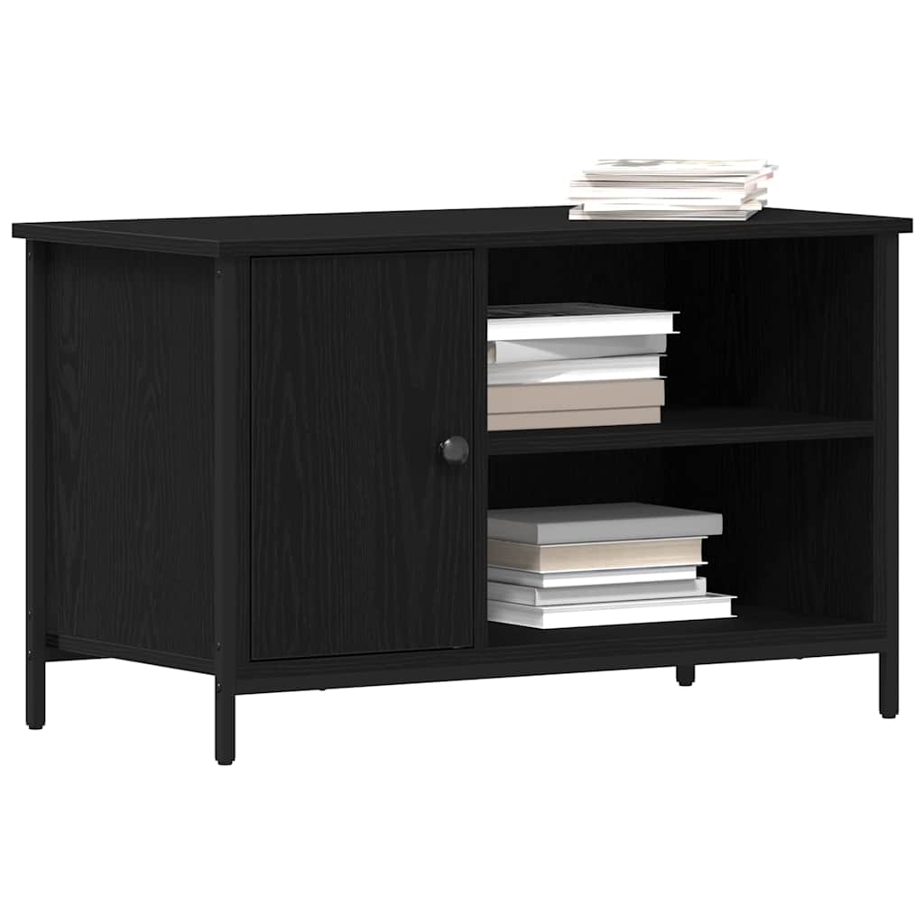 Cabinet TV Stejar negru 80 x 40 x 50 cm Lemn compozit GartenMobel Dekor