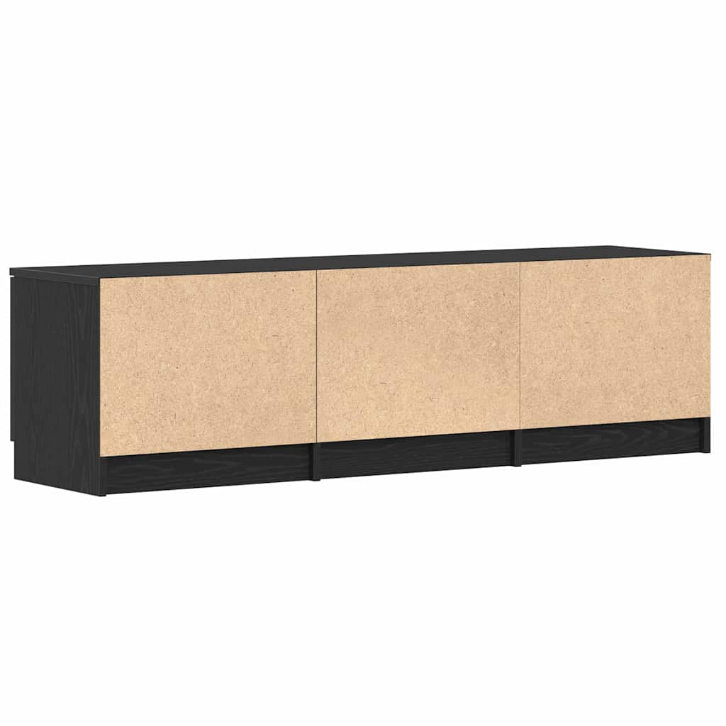 Cabinet TV cu sertar Negru 140 x 35 x 40 cm Lemn compozit GartenMobel Dekor