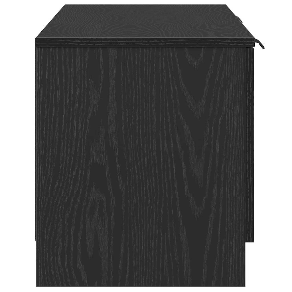 Cabinet TV cu sertar Negru 140 x 35 x 40 cm Lemn compozit GartenMobel Dekor