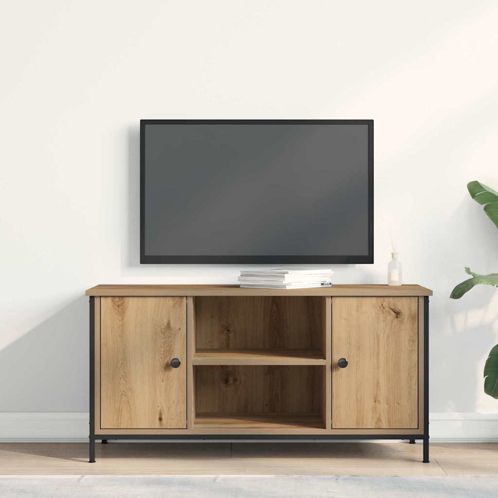 Cabinet TV stejar artizanal 100 x 40 x 50 cm Lemn compozit GartenMobel Dekor