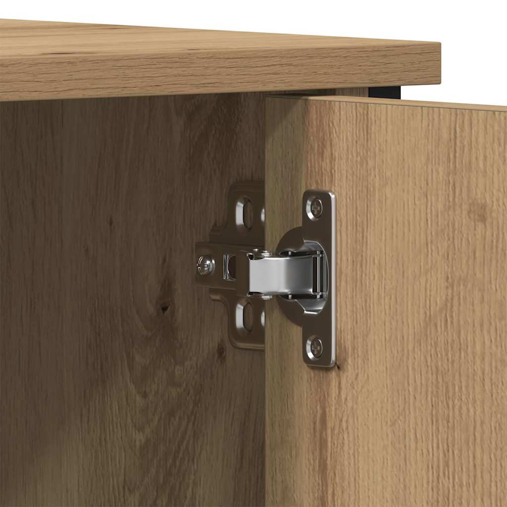 Cabinet TV stejar artizanal 100 x 40 x 50 cm Lemn compozit GartenMobel Dekor