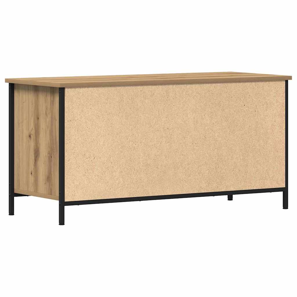 Cabinet TV stejar artizanal 100 x 40 x 50 cm Lemn compozit GartenMobel Dekor