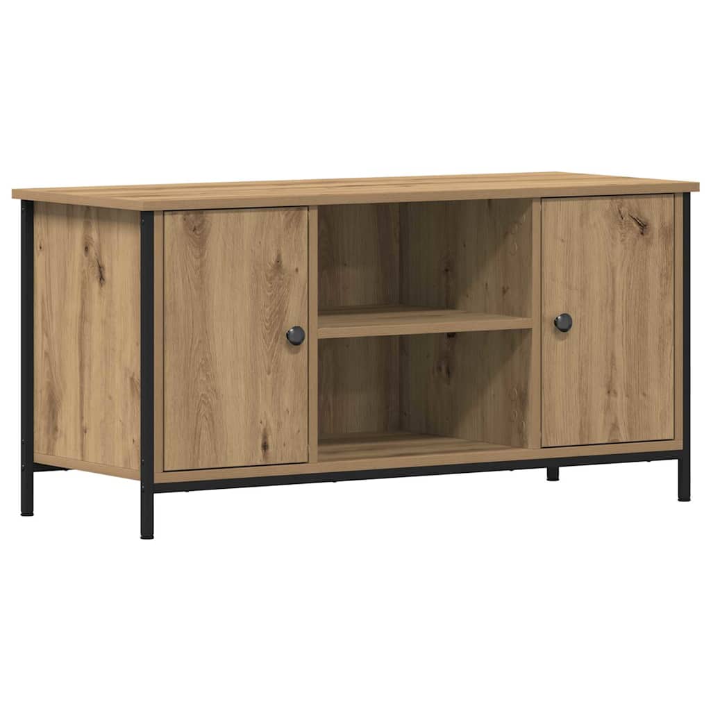 Cabinet TV stejar artizanal 100 x 40 x 50 cm Lemn compozit GartenMobel Dekor