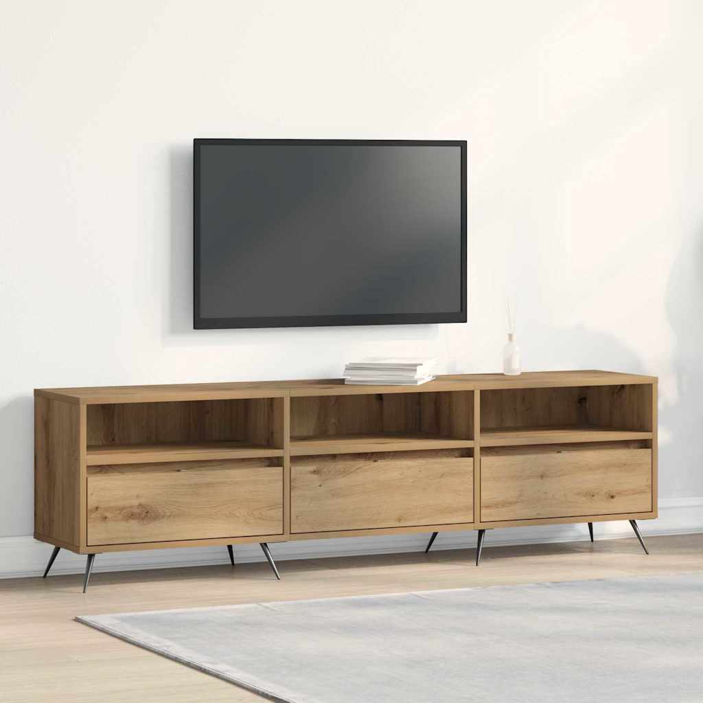 Cabinet TV stejar artizanal 150 x 30 x 44.5 cm Lemn compozit GartenMobel Dekor