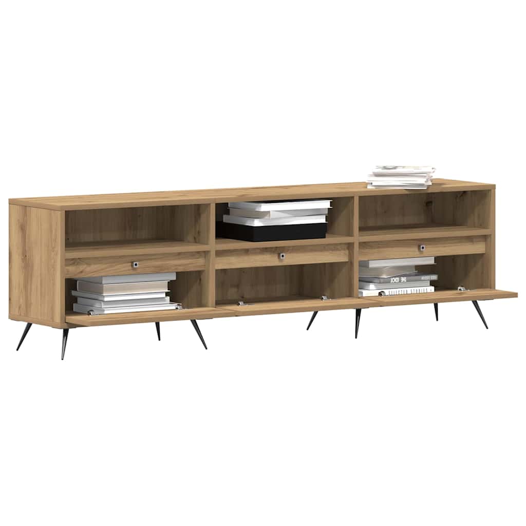 Cabinet TV stejar artizanal 150 x 30 x 44.5 cm Lemn compozit GartenMobel Dekor