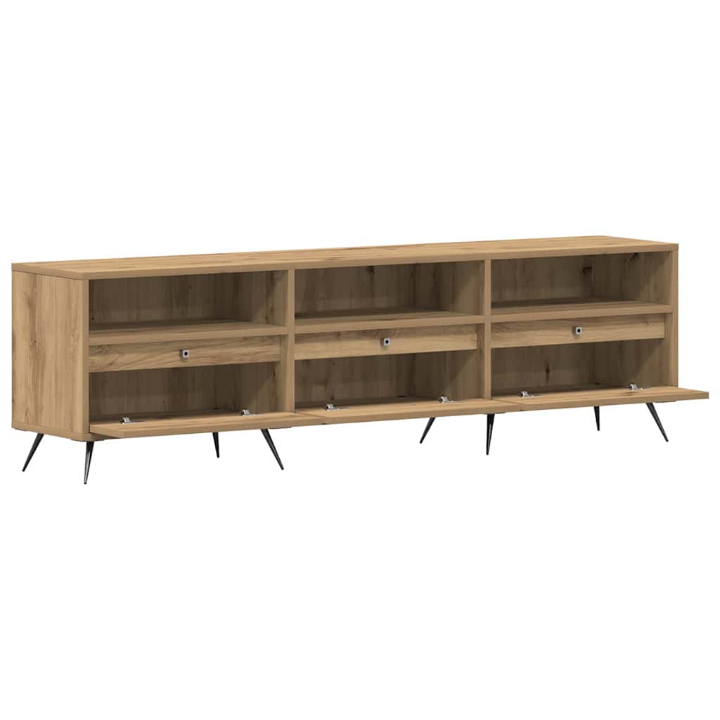Cabinet TV stejar artizanal 150 x 30 x 44.5 cm Lemn compozit GartenMobel Dekor