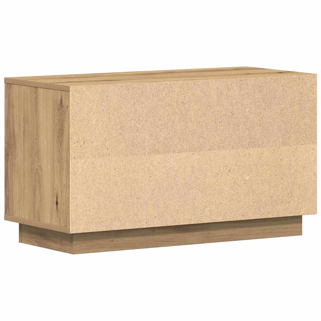 Cabinet TV stejar artizanal 80 x 35 x 45 cm Lemn compozit GartenMobel Dekor