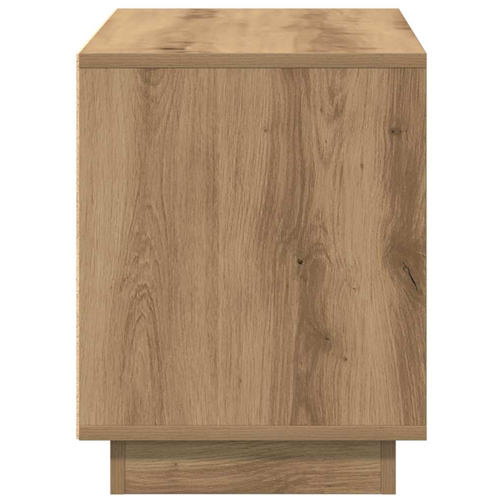 Cabinet TV stejar artizanal 80 x 35 x 45 cm Lemn compozit GartenMobel Dekor