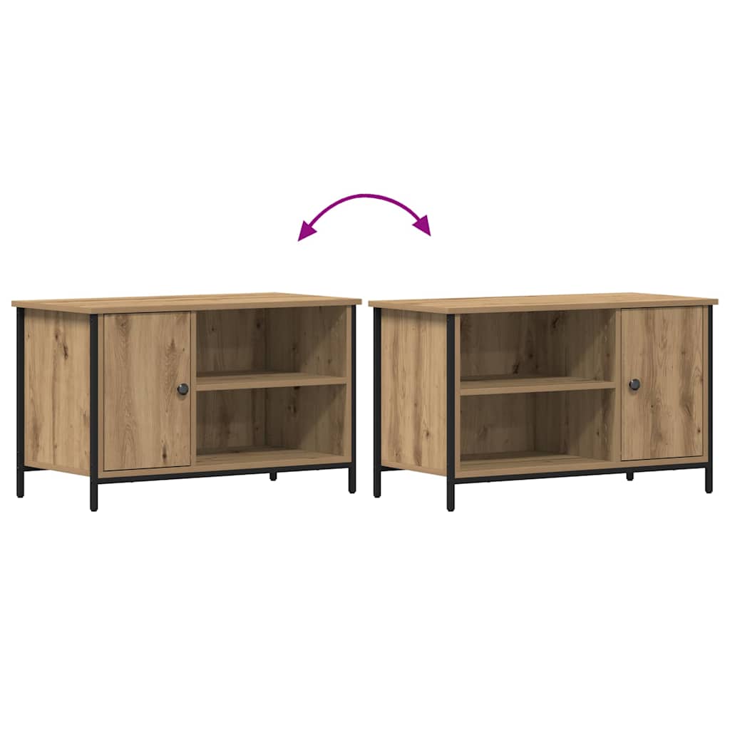 Cabinet TV stejar artizanal 80 x 40 x 50 cm Lemn compozit GartenMobel Dekor