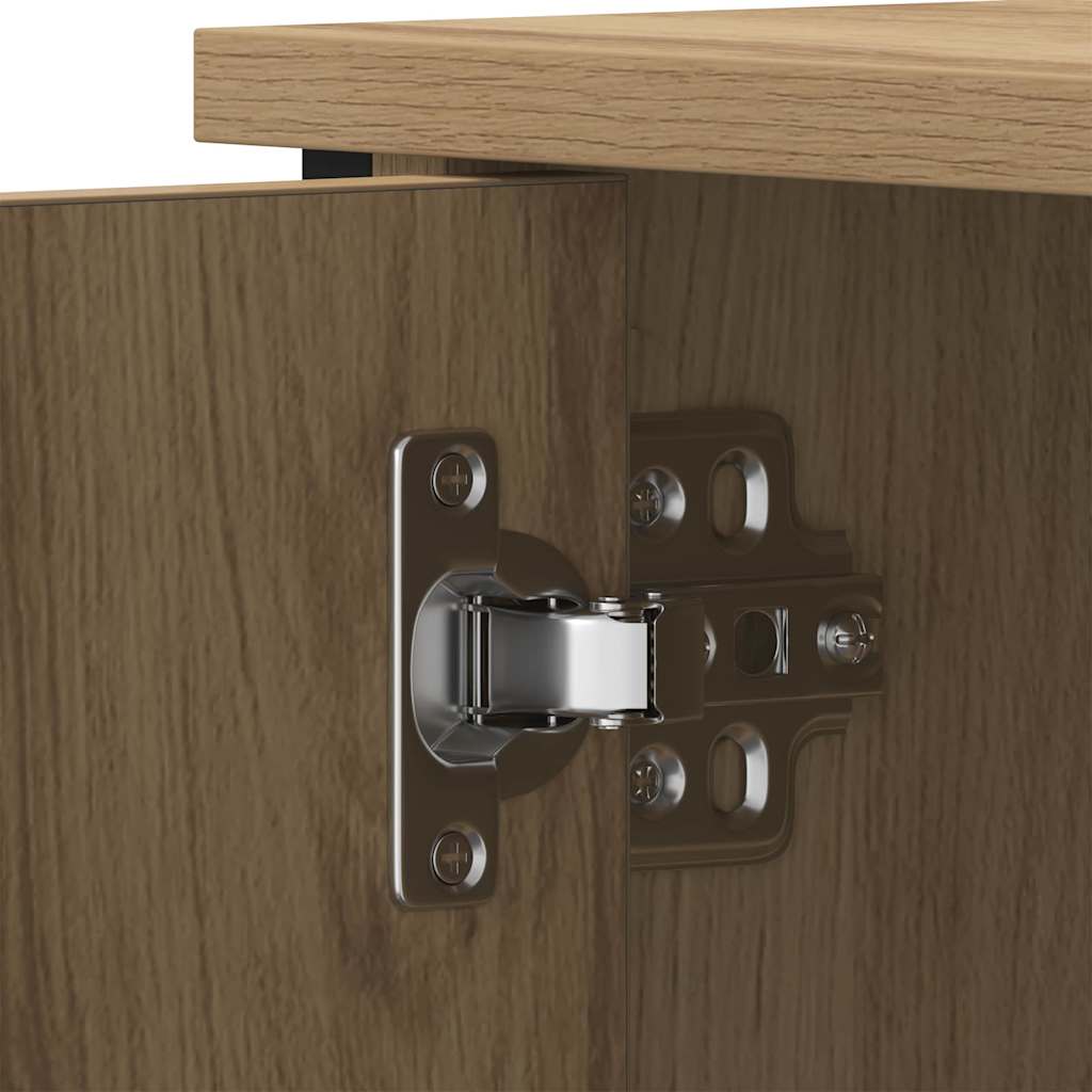 Cabinet TV stejar artizanal 80 x 40 x 50 cm Lemn compozit GartenMobel Dekor