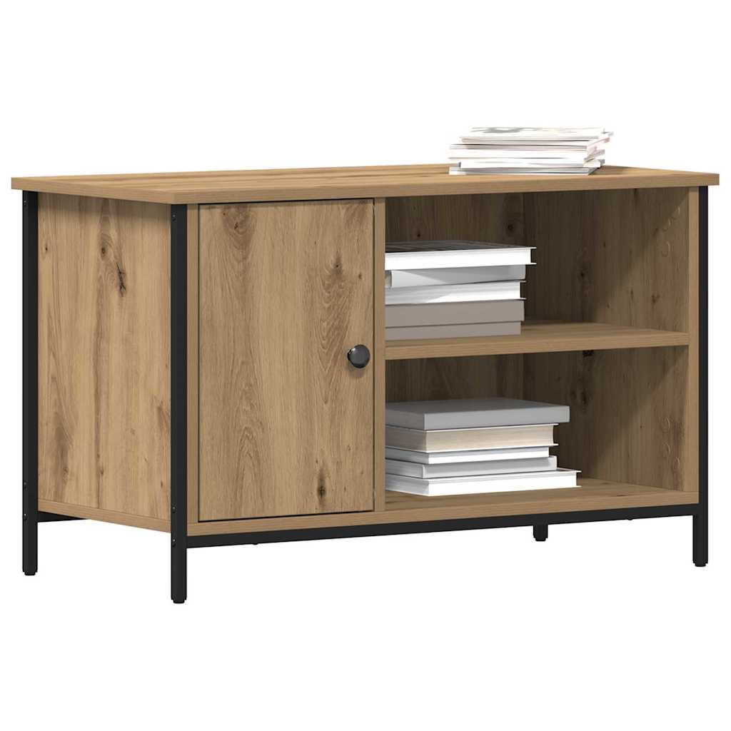Cabinet TV stejar artizanal 80 x 40 x 50 cm Lemn compozit GartenMobel Dekor