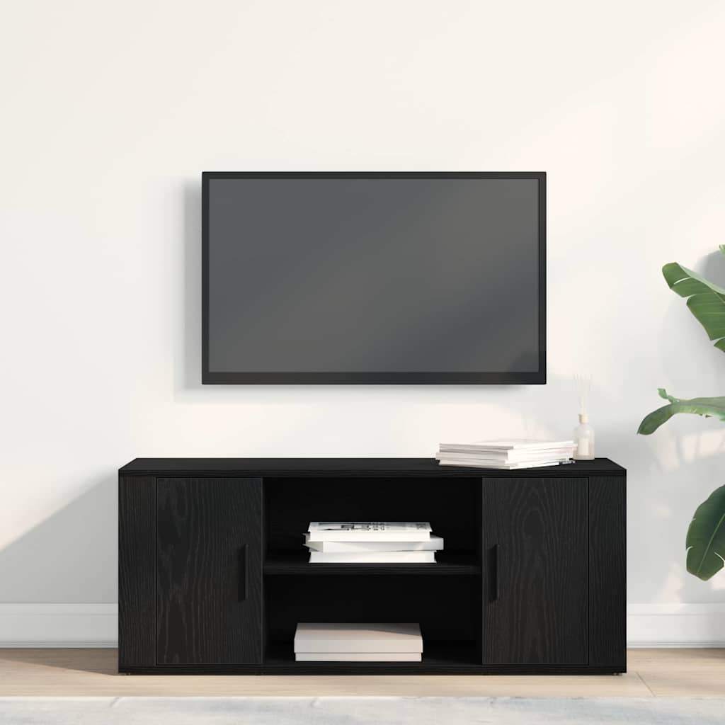 Dulap TV Stejar negru 100 x 35 x 40 cm Lemn compozit GartenMobel Dekor