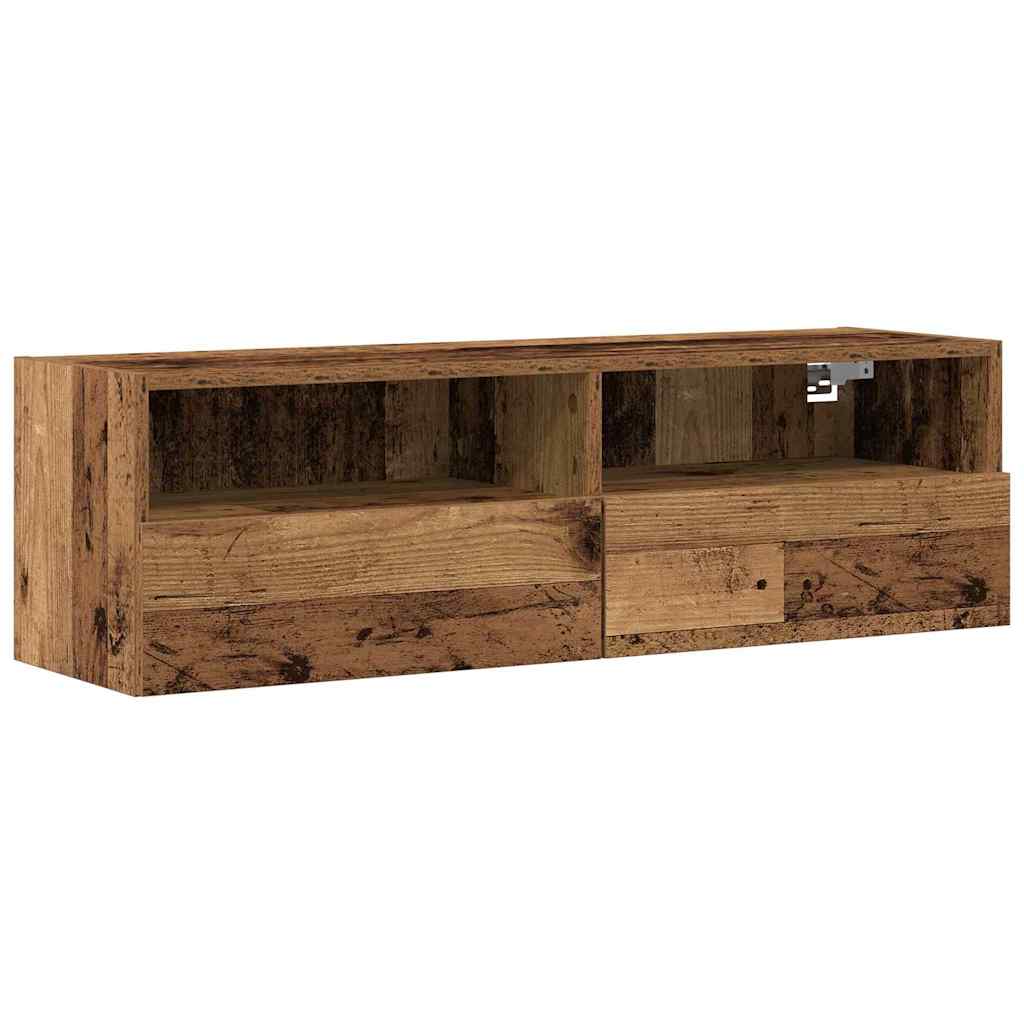 Dulap TV de perete Lemn vechi 100 x 30 x 30 cm Lemn compozit GartenMobel Dekor