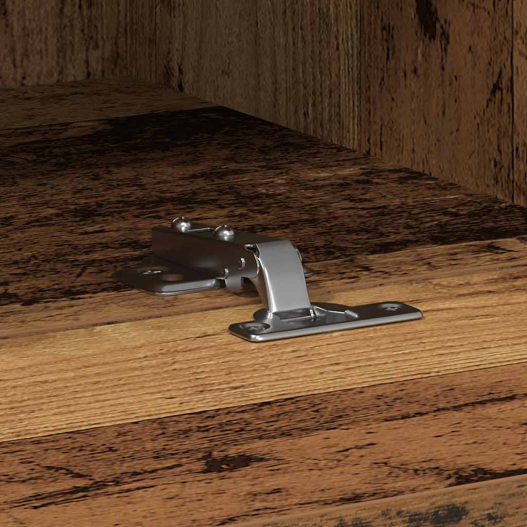 Dulap TV de perete Pe perete 2 pcs Lemn Vechi 100 x 30 x 30 cm GartenMobel Dekor