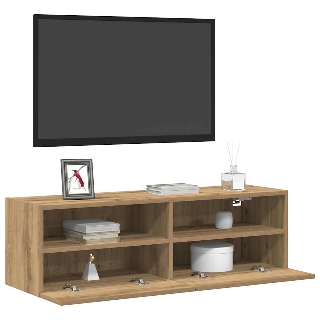 Dulap TV de perete Pe perete stejar artizanal 100 x 30 x 30 cm GartenMobel Dekor