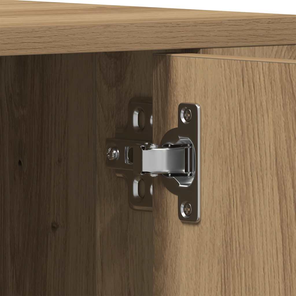 Dulap TV stejar artizanal 100 x 35 x 40 cm Lemn compozit GartenMobel Dekor