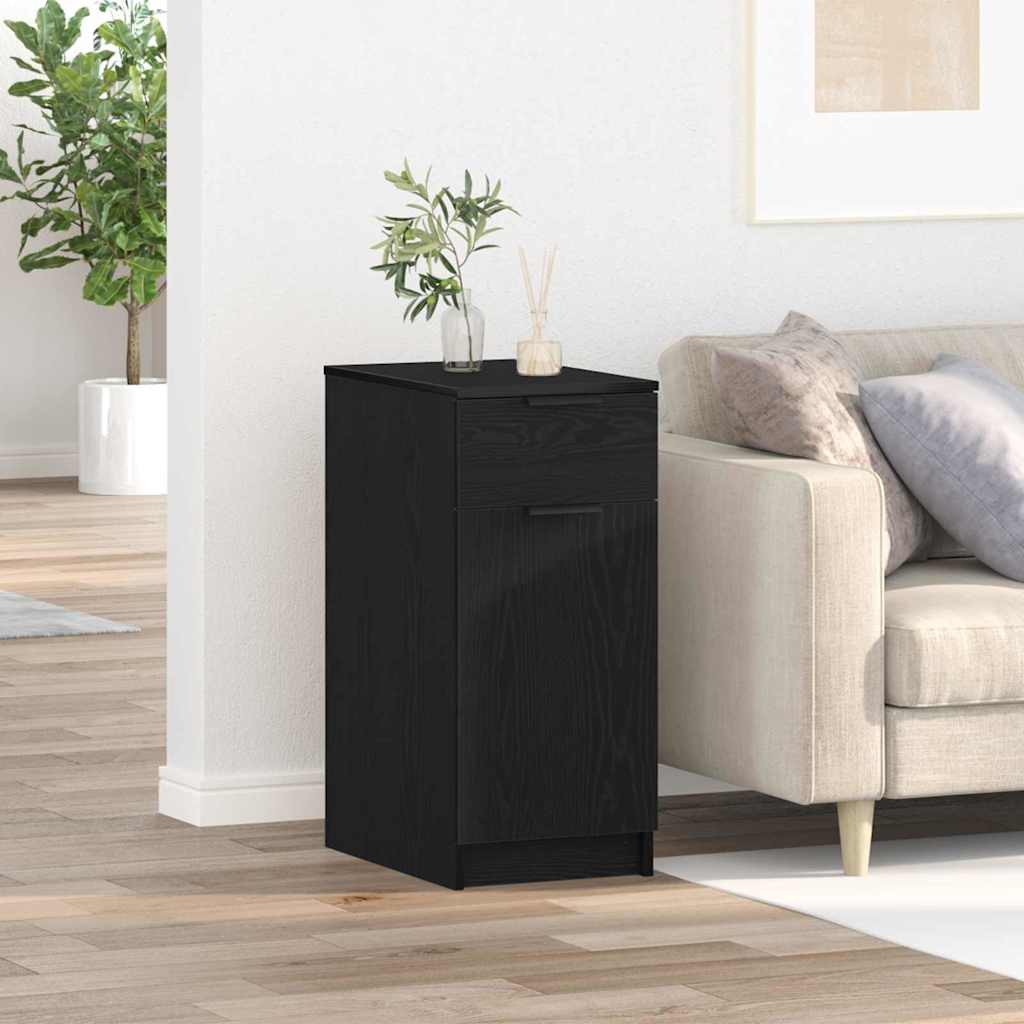Dulap pentru birou Stejar negru 33 x 50 x 75 cm Lemn compozit GartenMobel Dekor