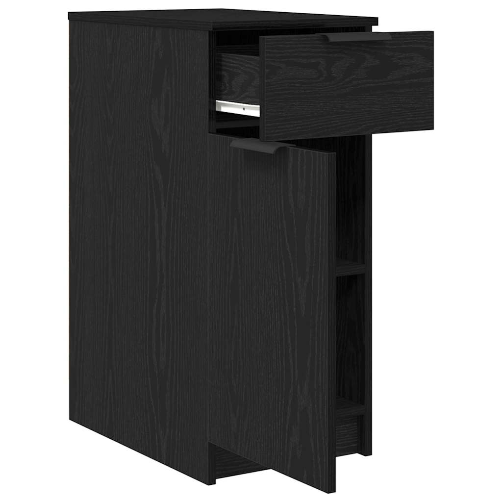Dulap pentru birou Stejar negru 33 x 50 x 75 cm Lemn compozit GartenMobel Dekor