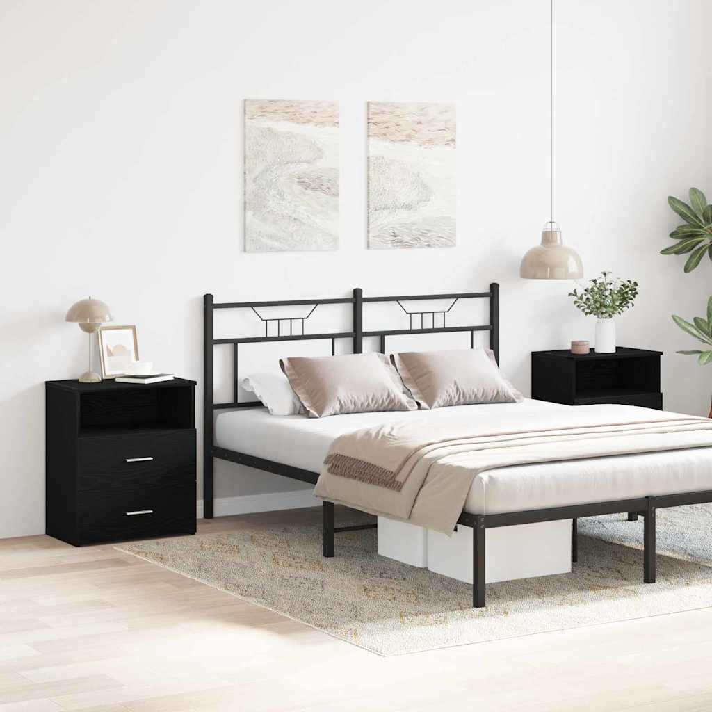 Noptieră 2 pcs Stejar negru 50 x 32 x 60cm Lemn compozit GartenMobel Dekor