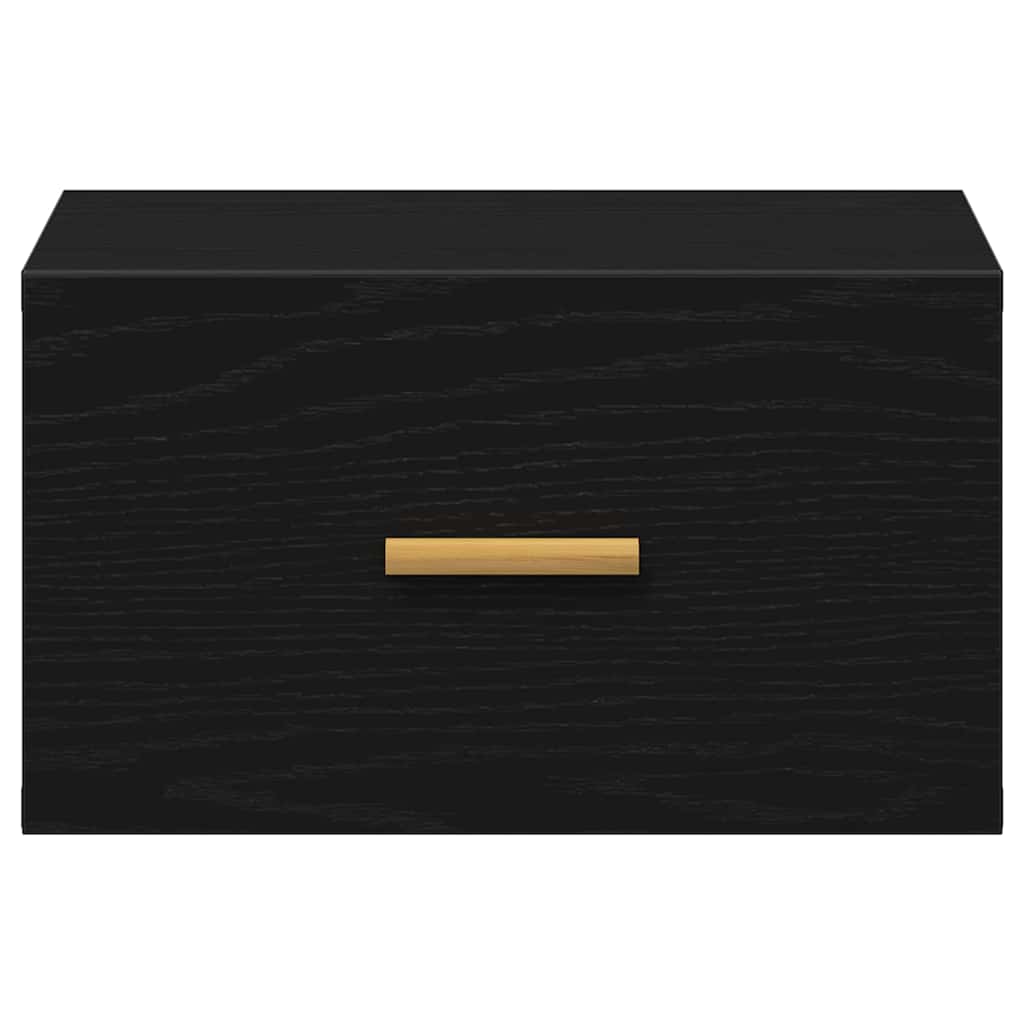 Noptieră suspendată Stejar negru 35 x 35 x 20 cm Lemn compozit GartenMobel Dekor