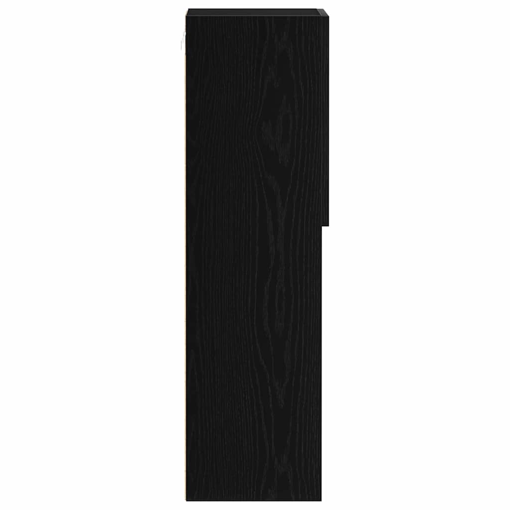 Cabinet TV 2 pcs Negru 30.5 x 30 x 102 cm Lemn compozit GartenMobel Dekor