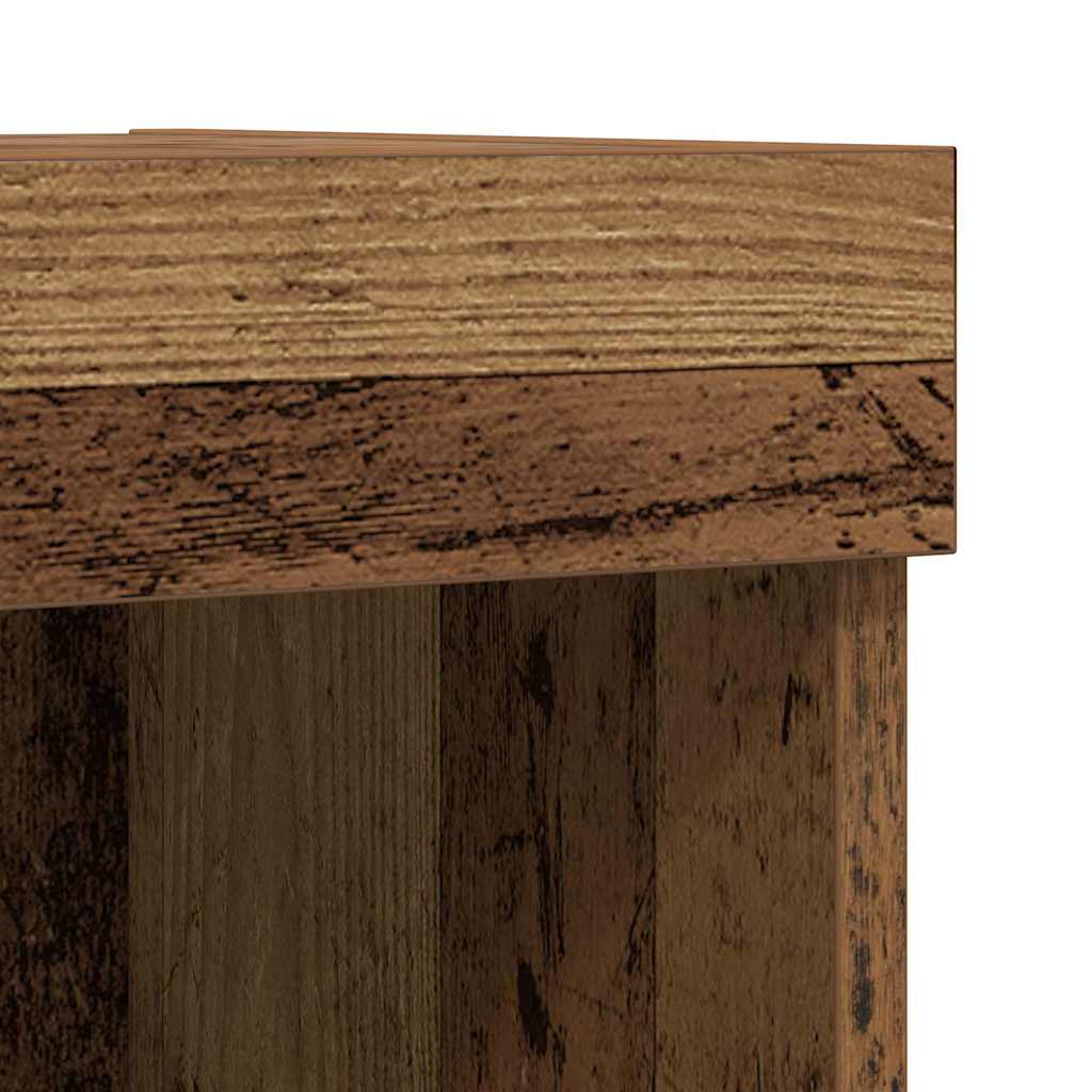 Cabinet TV Pe perete Lemn vechi 80 x 30 x 30 cm Lemn compozit GartenMobel Dekor