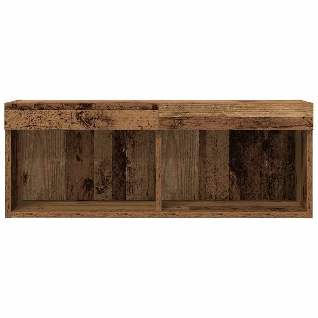 Cabinet TV Pe perete Lemn vechi 80 x 30 x 30 cm Lemn compozit GartenMobel Dekor