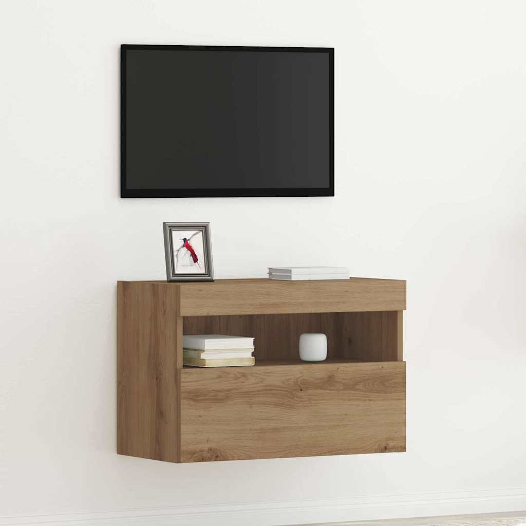 Dulap TV de perete Pe perete stejar artizanal 60 x 30 x 40 cm GartenMobel Dekor
