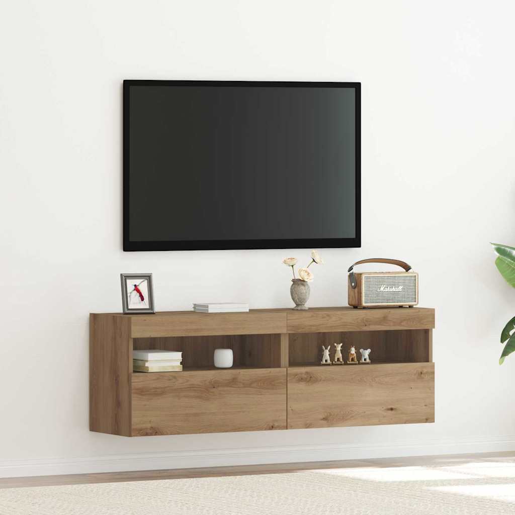 Dulap TV de perete Pe perete stejar artizanal 60 x 30 x 40 cm GartenMobel Dekor