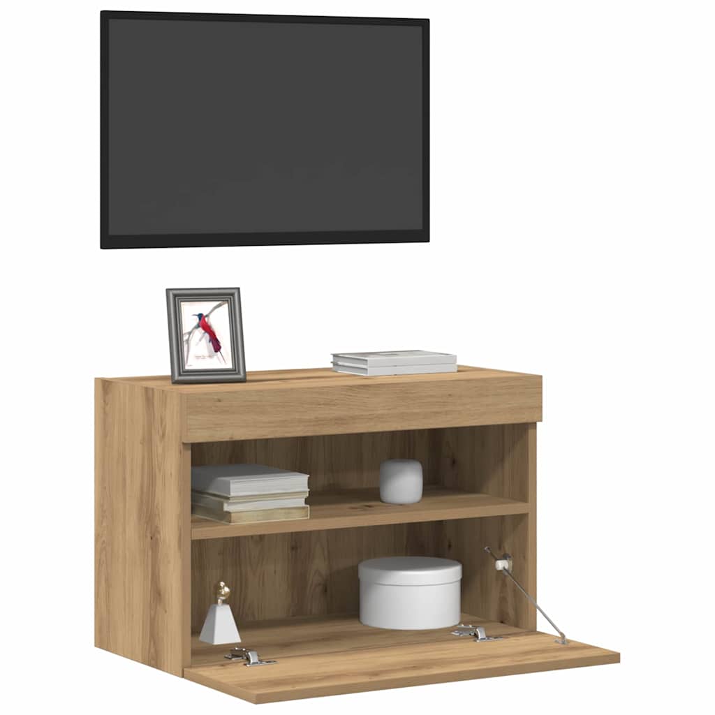 Dulap TV de perete Pe perete stejar artizanal 60 x 30 x 40 cm GartenMobel Dekor