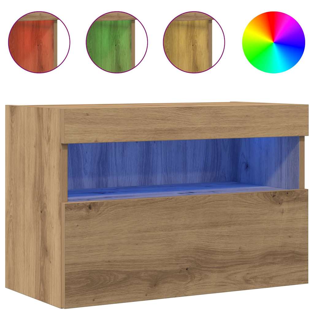 Dulap TV de perete Pe perete stejar artizanal 60 x 30 x 40 cm GartenMobel Dekor
