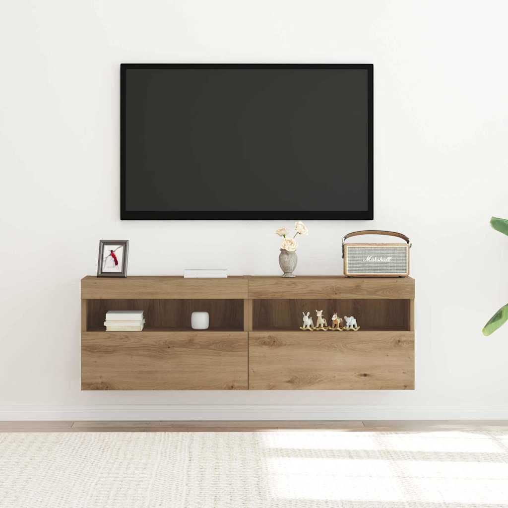 Dulap TV de perete Pe perete stejar artizanal 60 x 30 x 40 cm GartenMobel Dekor