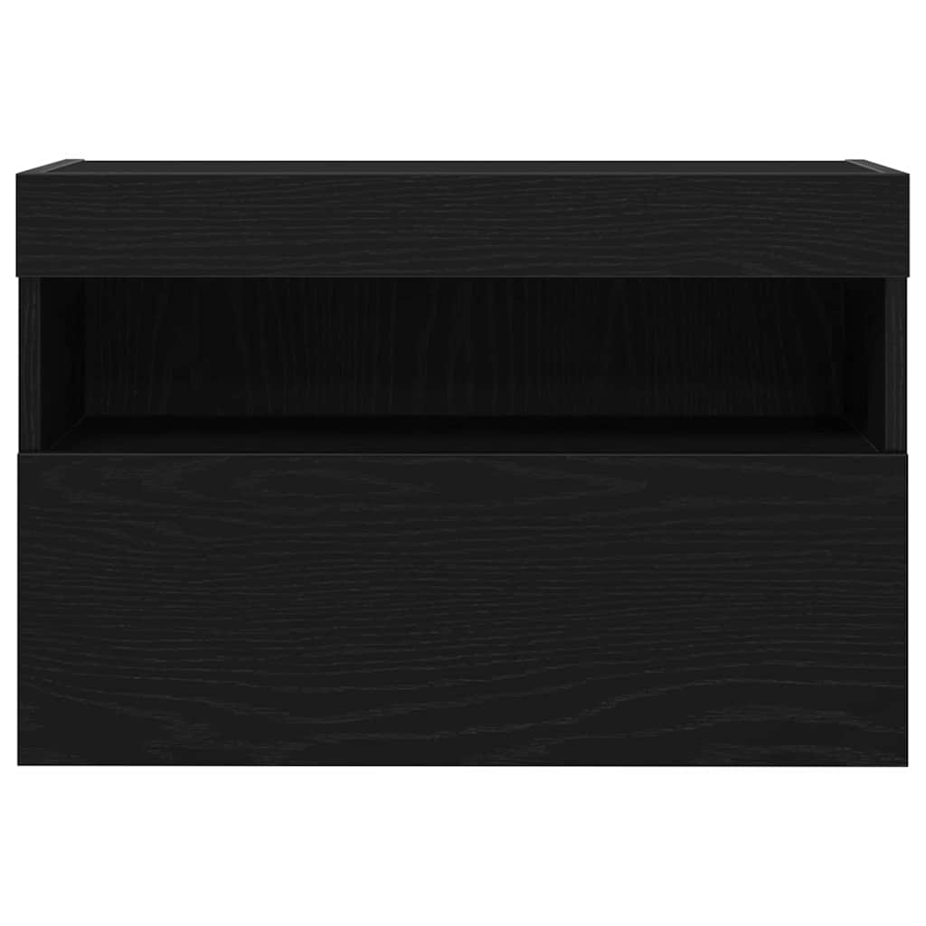 Dulap TV de perete Stejar negru 60 x 30 x 40 cm Lemn compozit GartenMobel Dekor