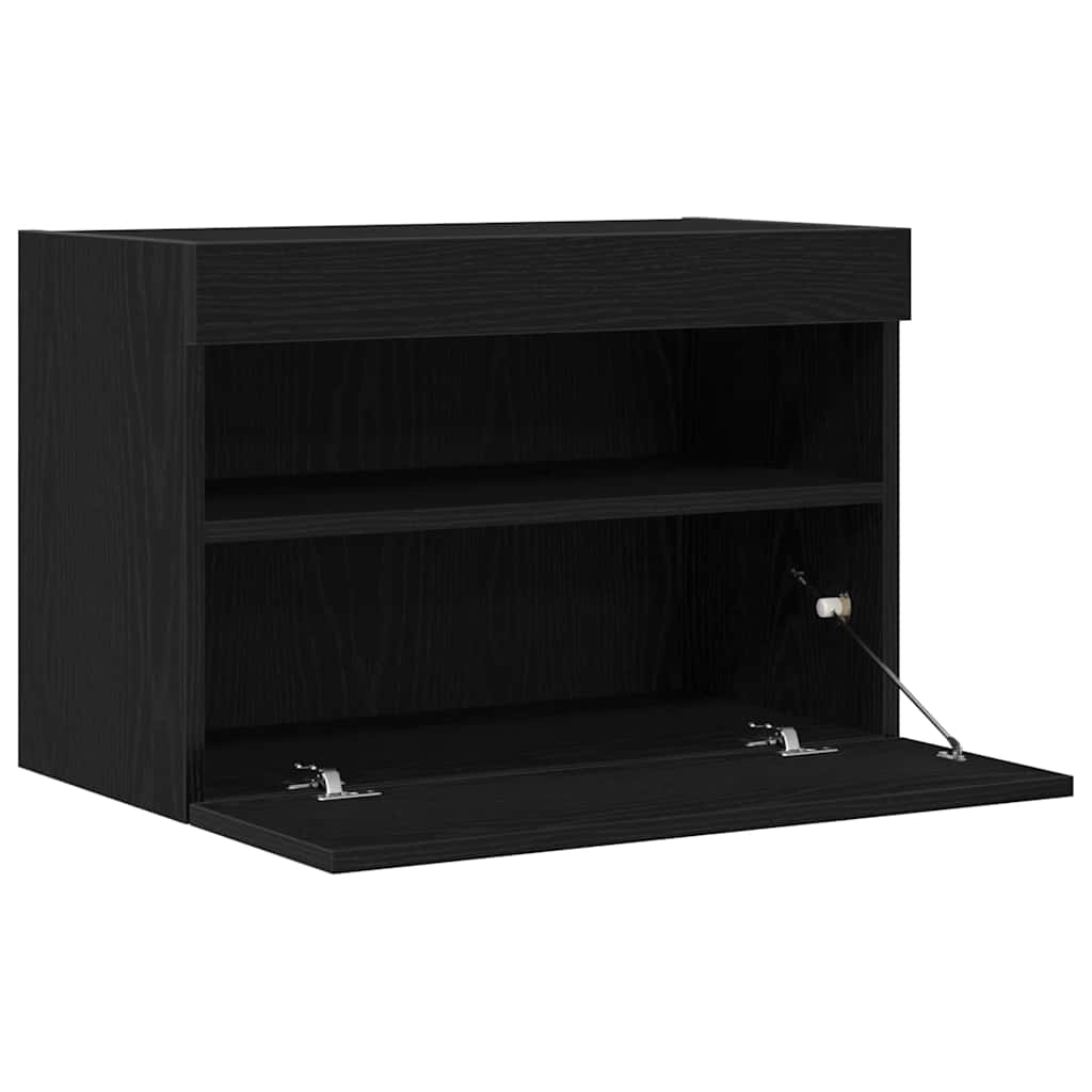 Dulap TV de perete Stejar negru 60 x 30 x 40 cm Lemn compozit GartenMobel Dekor