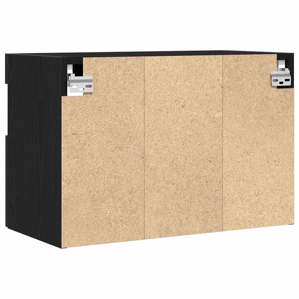 Dulap TV de perete Stejar negru 60 x 30 x 40 cm Lemn compozit GartenMobel Dekor